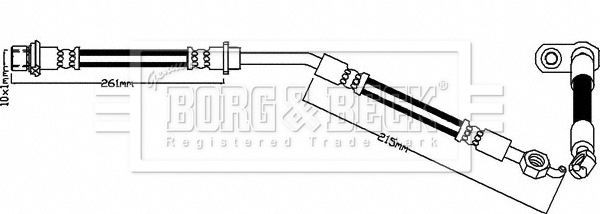 BORG & BECK Тормозной шланг BBH8340